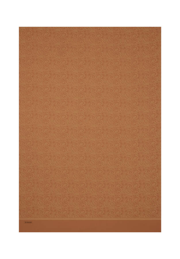 Turuncu Etnik Desenli Jakar Şal - Aker