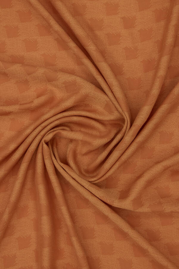 Turuncu Kare Jakar Şal - 2