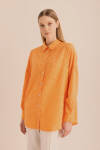 Turuncu Kumaşı Püskül Detaylı Tunik 