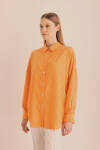 Turuncu Kumaşı Püskül Detaylı Tunik - 5