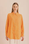 Turuncu Kumaşı Püskül Detaylı Tunik - 6