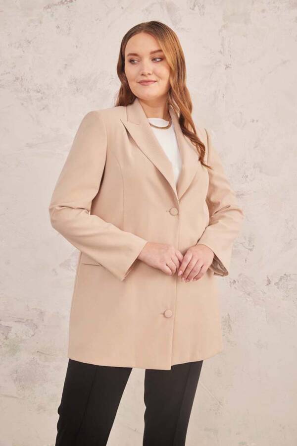 Camel Üç Düğme Mono Ceket - 6