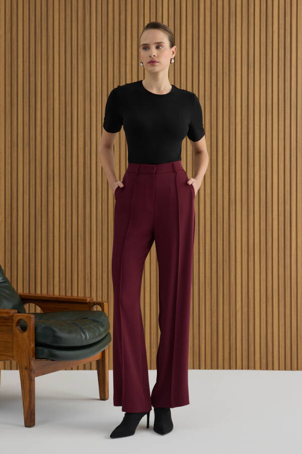 Vişne Dokuma Pantolon - 2