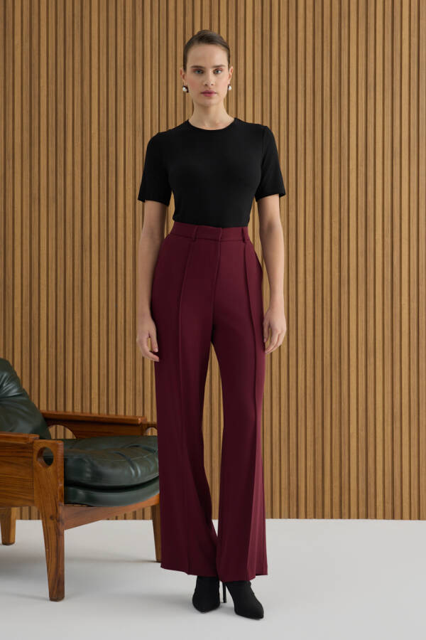 Vişne Dokuma Pantolon - 3