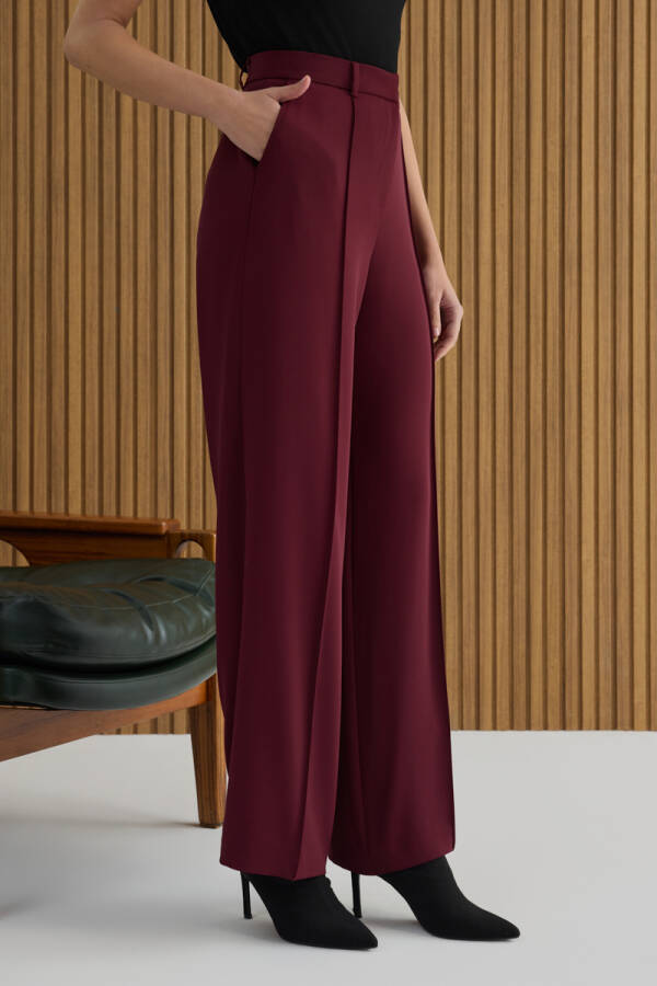 Vişne Dokuma Pantolon - 6