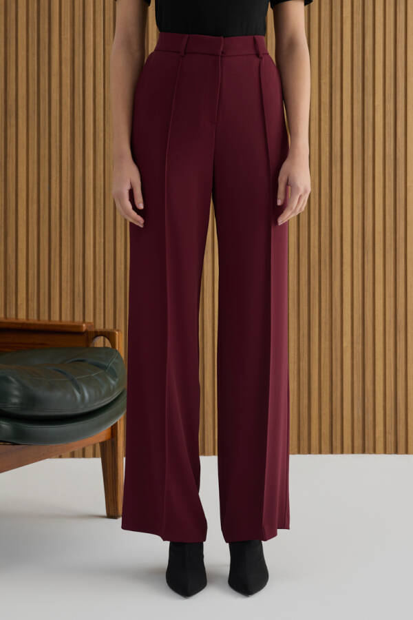 Vişne Dokuma Pantolon - 5
