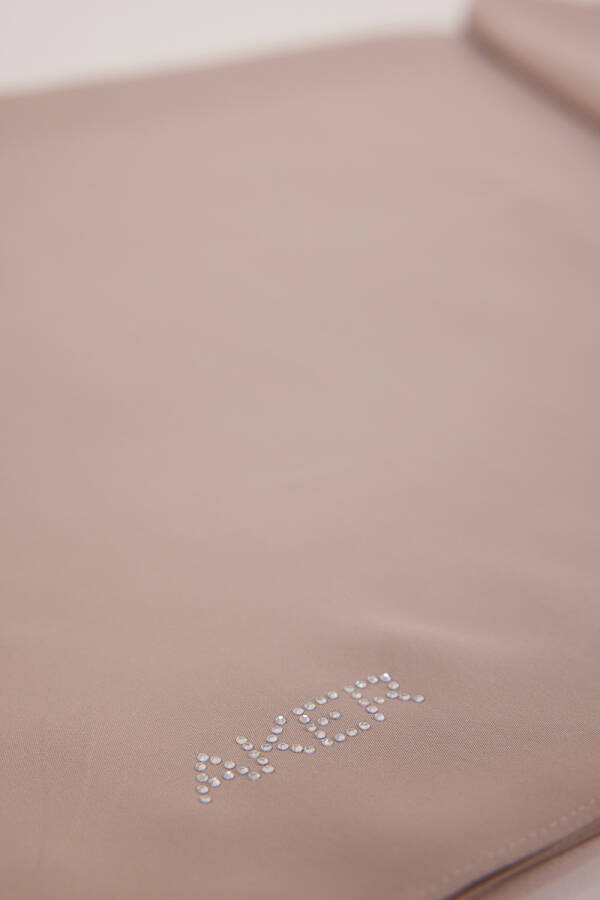 Vizon 65X190 Viskon Saten Taşlı Şal - 3