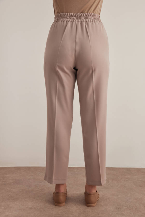 Vizon Arka Bel Lastikli Pantolon - 4