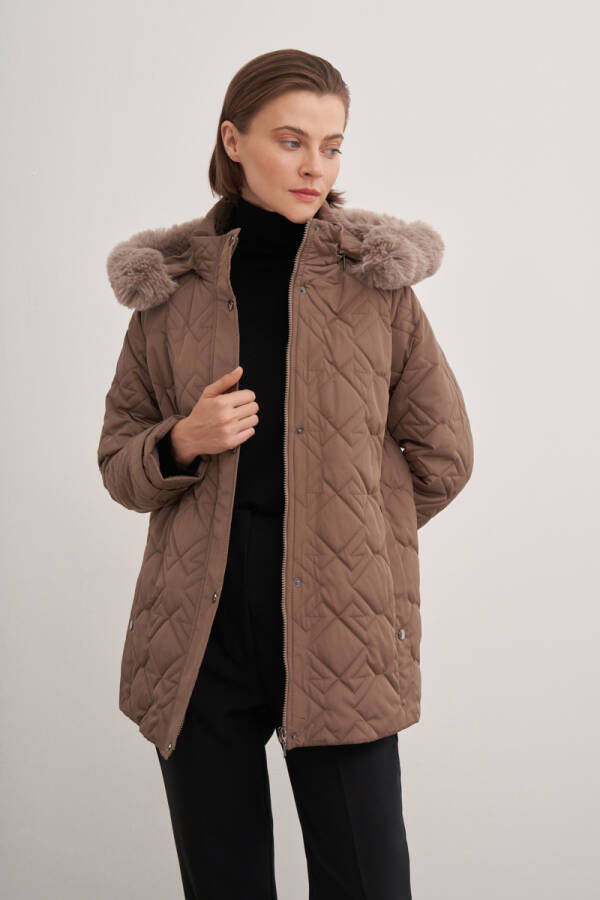 Vizon 5791111 Kapüşonlu Kapitone Mont - Aker (1)