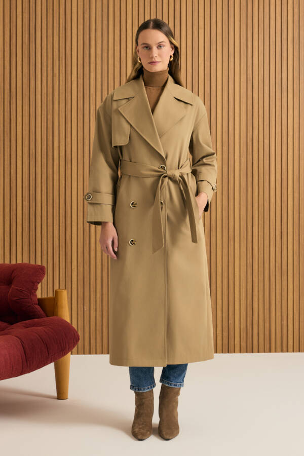 Vizon Rüzgarlık Detaylı Trençkot - 2