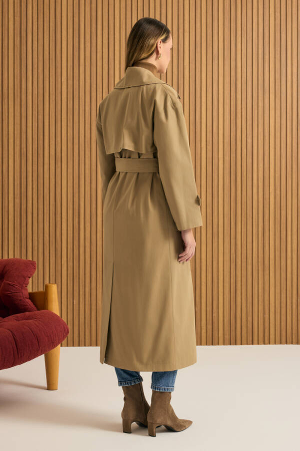 Vizon Rüzgarlık Detaylı Trençkot - 6