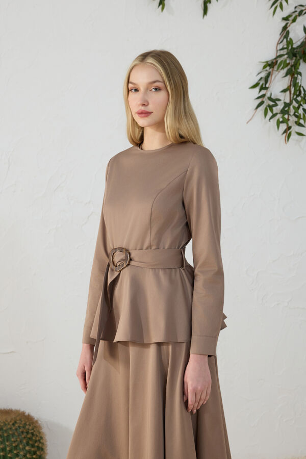 Vizon Ayarlanabilir Toka Detaylı Bluz - 3