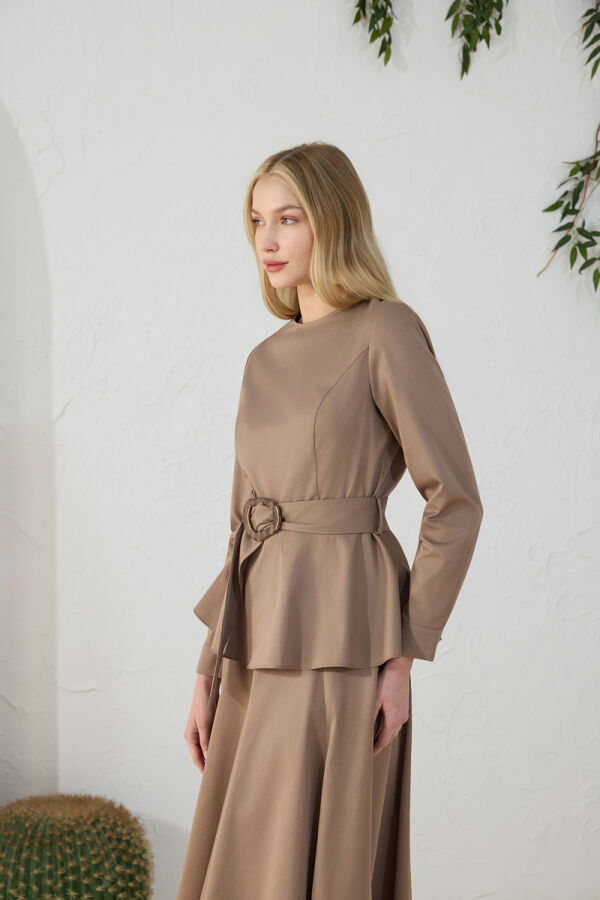 Vizon Ayarlanabilir Toka Detaylı Bluz - 4