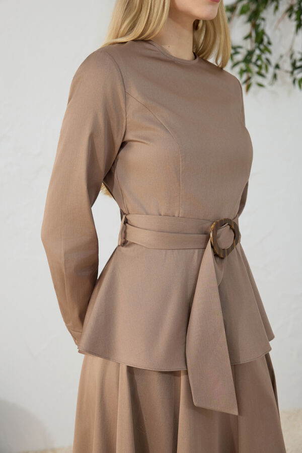 Vizon Ayarlanabilir Toka Detaylı Bluz - 5