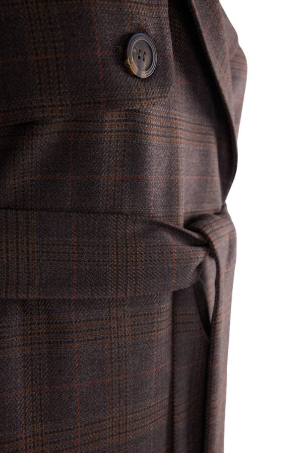 Vizon Ekoseli Pardösü - 2