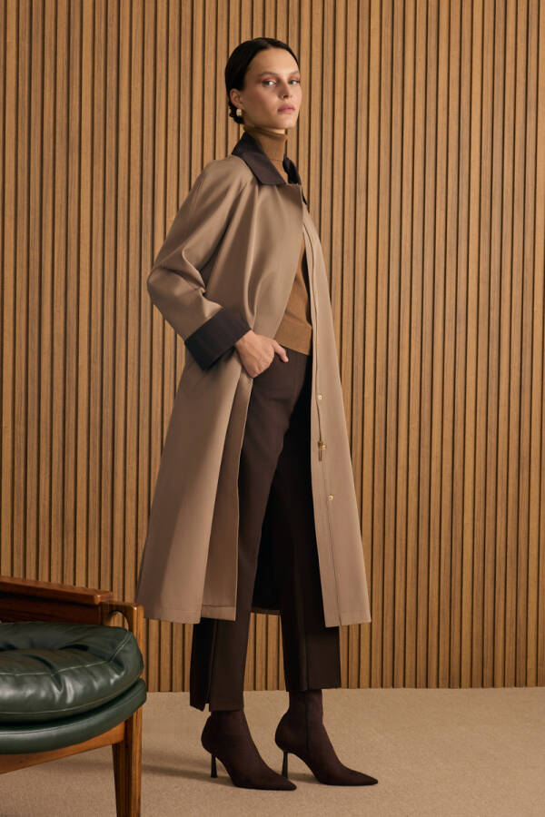 Vizon Garni Detaylı Trençkot - 2