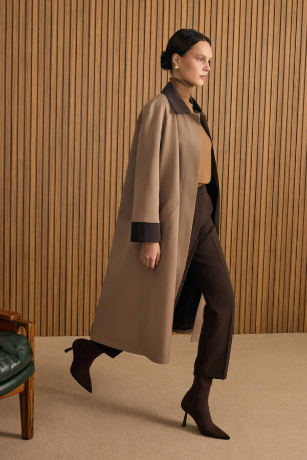 Vizon Garni Detaylı Trençkot - 3