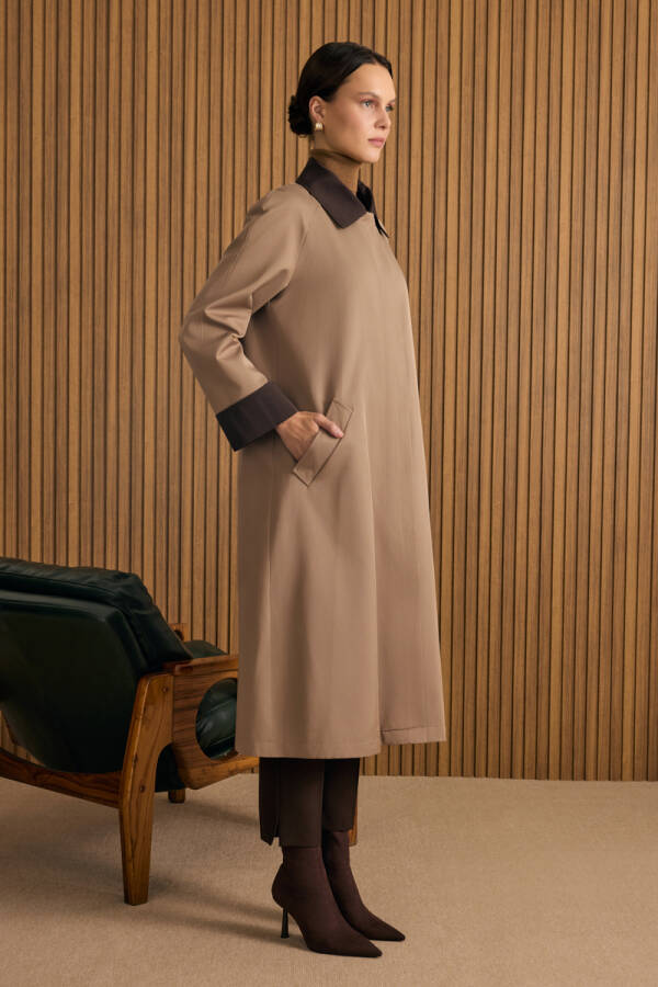 Vizon Garni Detaylı Trençkot - 5