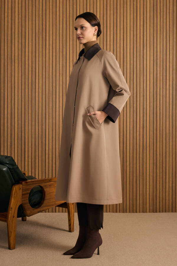 Vizon Garni Detaylı Trençkot - 6