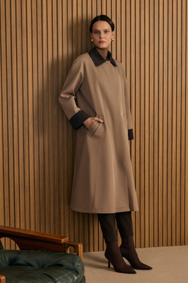 Vizon Garni Detaylı Trençkot - Aker