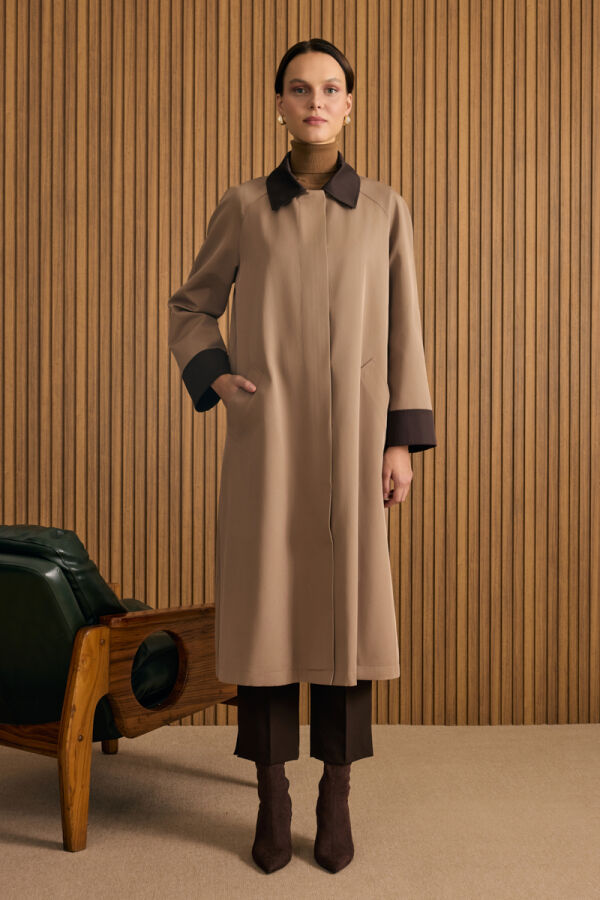 Vizon Garni Detaylı Trençkot - 4