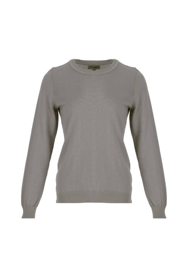 Vizon Geniş Bisiklet Yaka Triko Kazak - Aker