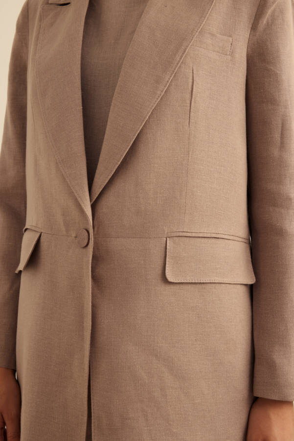 Vizon Keten Ceket - 6