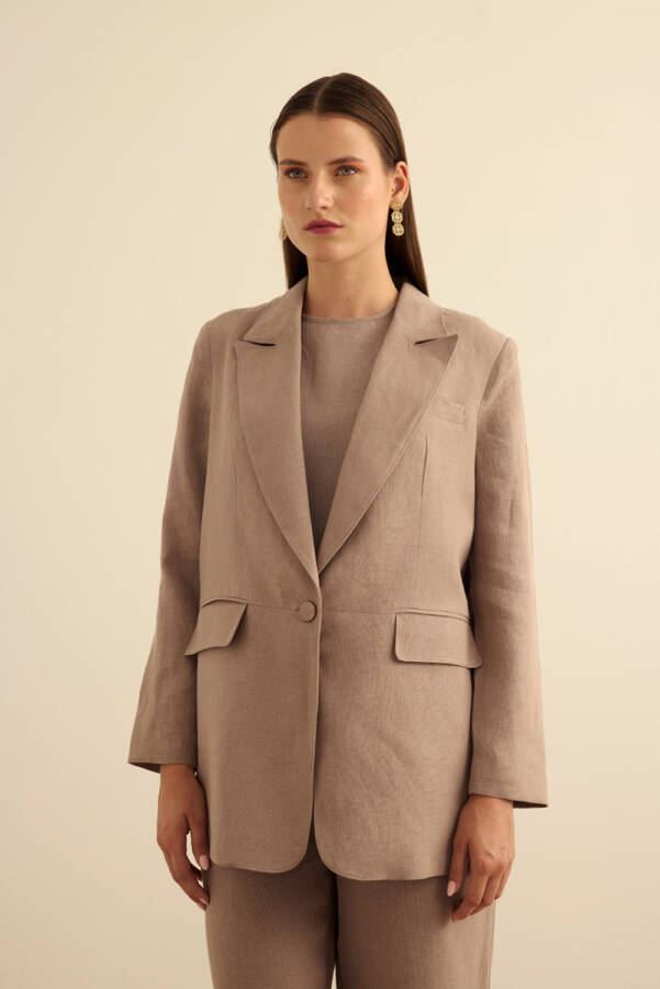 Vizon Keten Ceket - 3