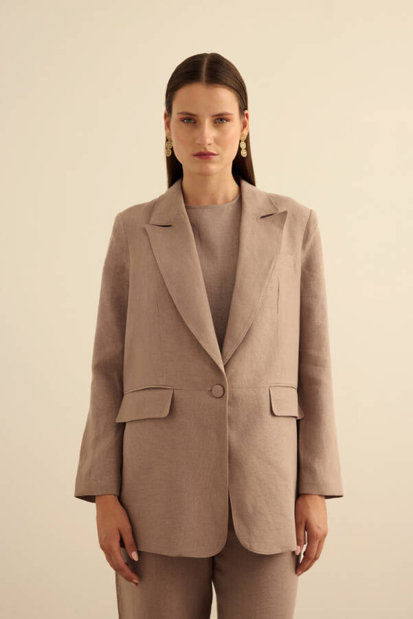 Vizon Keten Ceket - 4