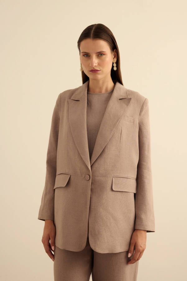 Vizon Keten Ceket - Aker