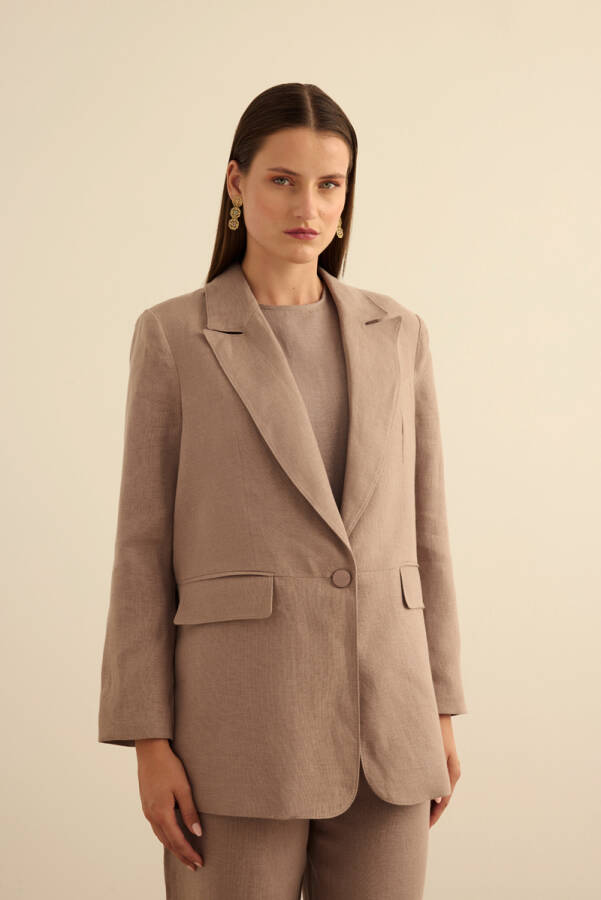 Vizon Keten Ceket - Aker (1)