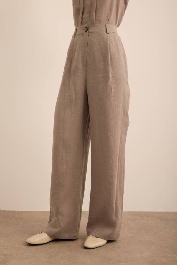 Vizon Keten Pantolon - 5