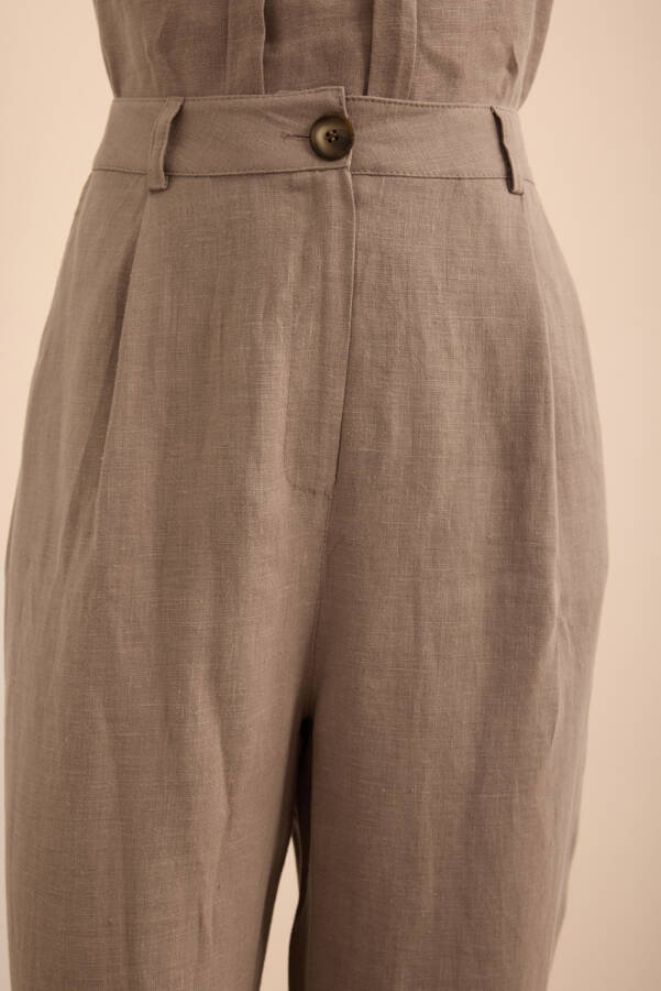 Vizon Keten Pantolon - 6