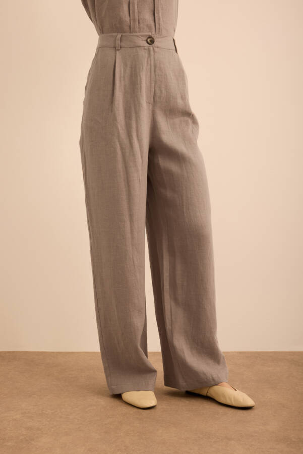 Vizon Keten Pantolon - 4