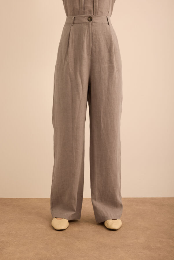 Vizon Keten Pantolon - 3