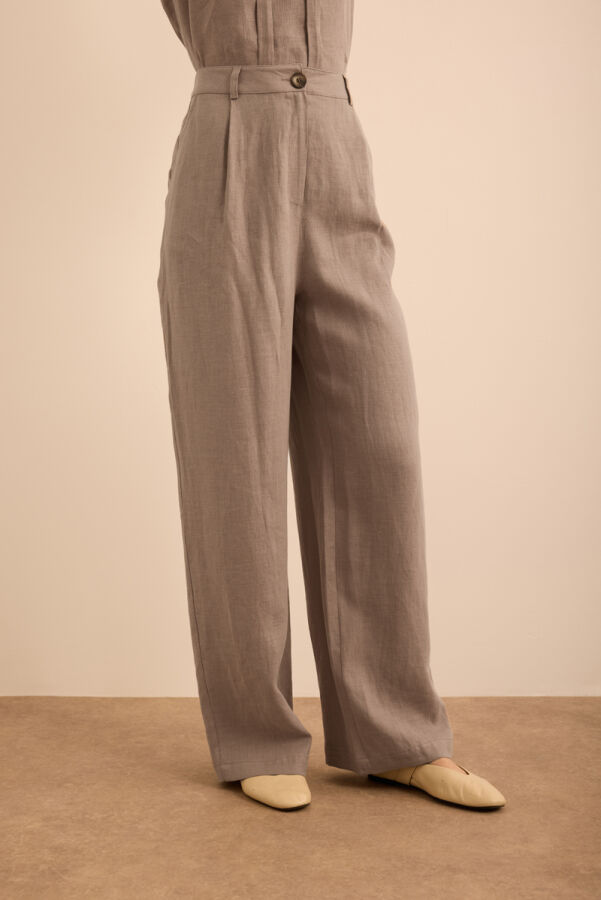 Vizon Keten Pantolon - 4