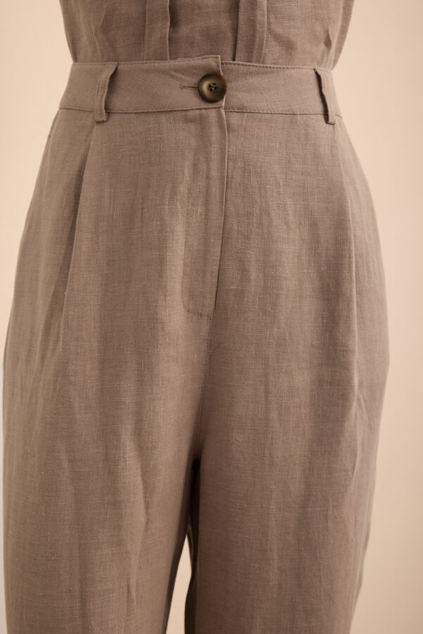 Vizon Keten Pantolon - 6