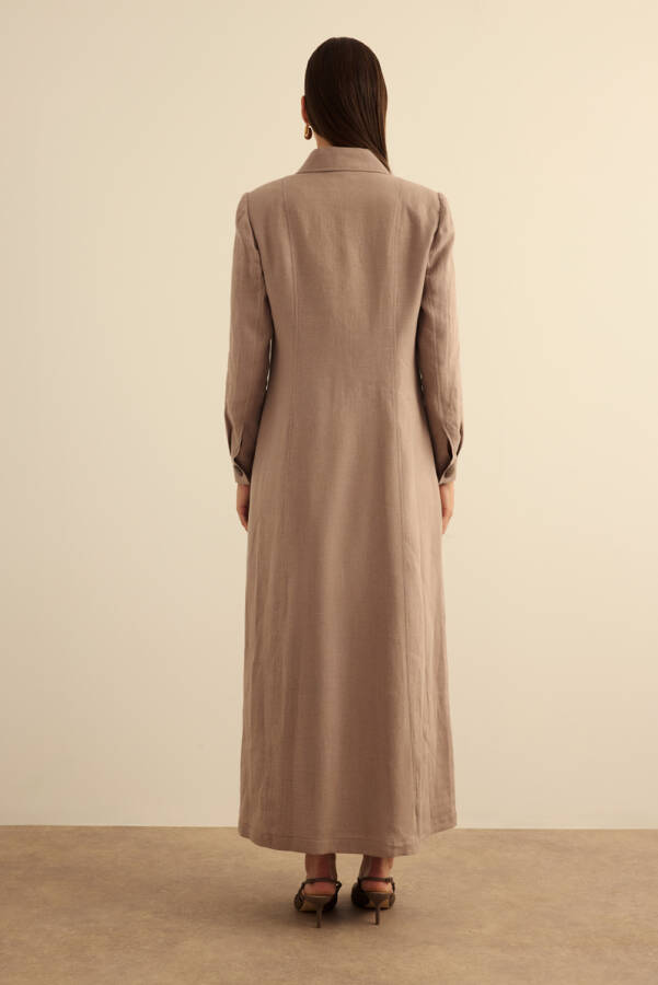 Vizon Keten Pardösü - 7