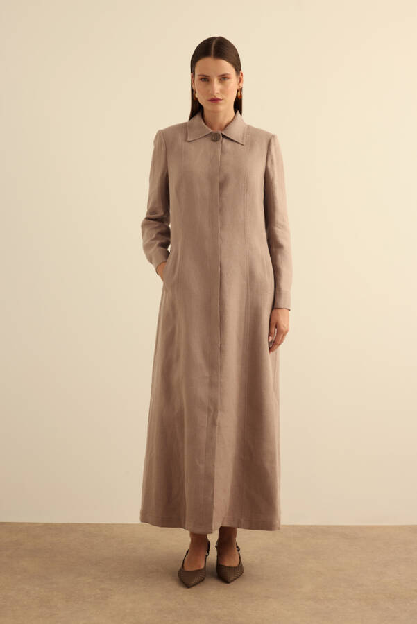 Vizon Keten Pardösü - Aker