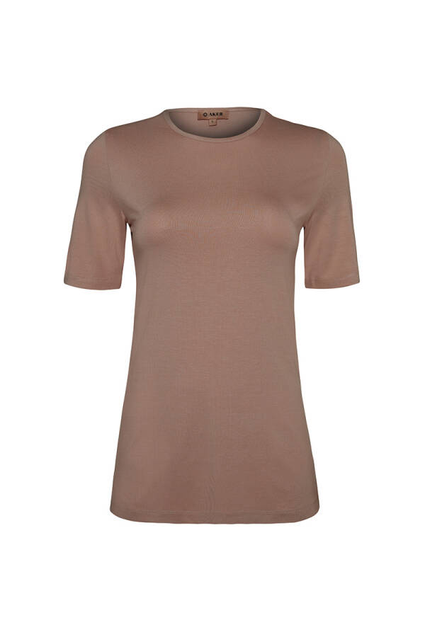 Vizon Kısa Kollu Bisiklet Yaka Body - Aker