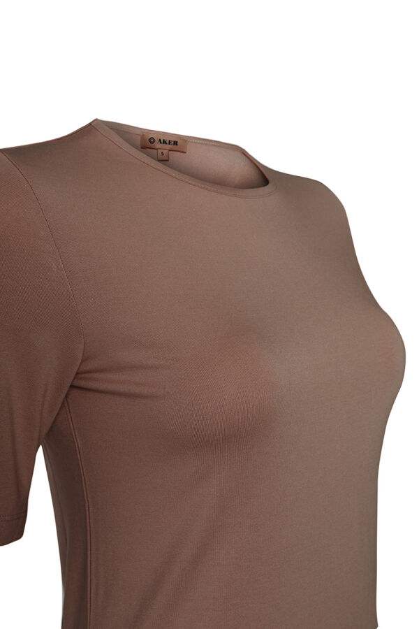 Vizon Kısa Kollu Bisiklet Yaka Body - Aker (1)