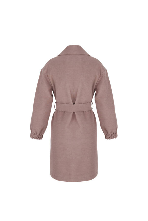 Vizon Kolları Lastikli Belden Kuşaklı Kap - 3