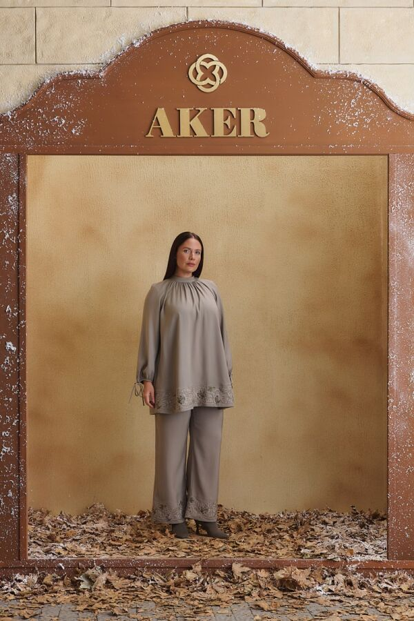 Vizon Nakış Detaylı Tunik - Aker (1)