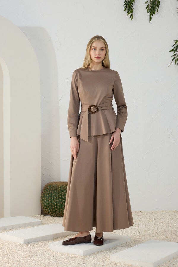 Vizon Parçalı Etek - 3