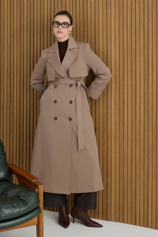 Vizon Rüzgarlık Detaylı Trençkot - Aker