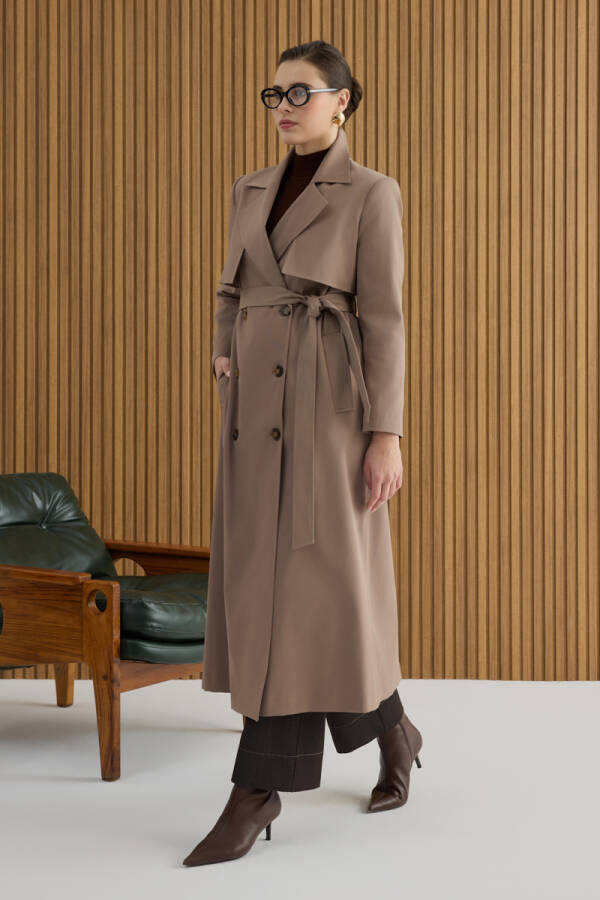 Vizon Rüzgarlık Detaylı Trençkot - 3