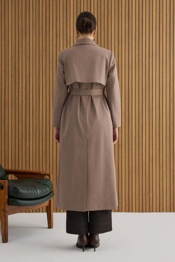 Vizon Rüzgarlık Detaylı Trençkot - 7