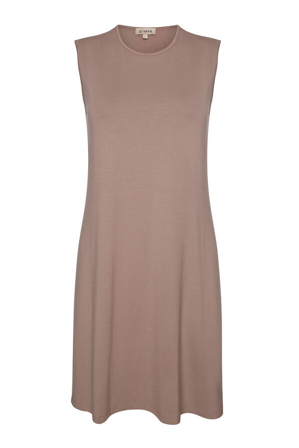 Vizon Sıfır Kol Bisiklet Yaka Tunik - Aker