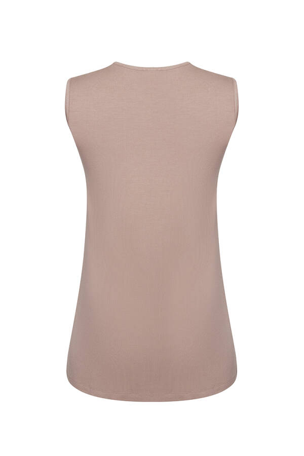 Vizon Sıfır Kollu Bisiklet Yaka Body - 3