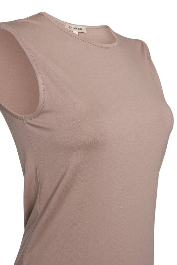 Vizon Sıfır Kollu Bisiklet Yaka Body - Aker (1)